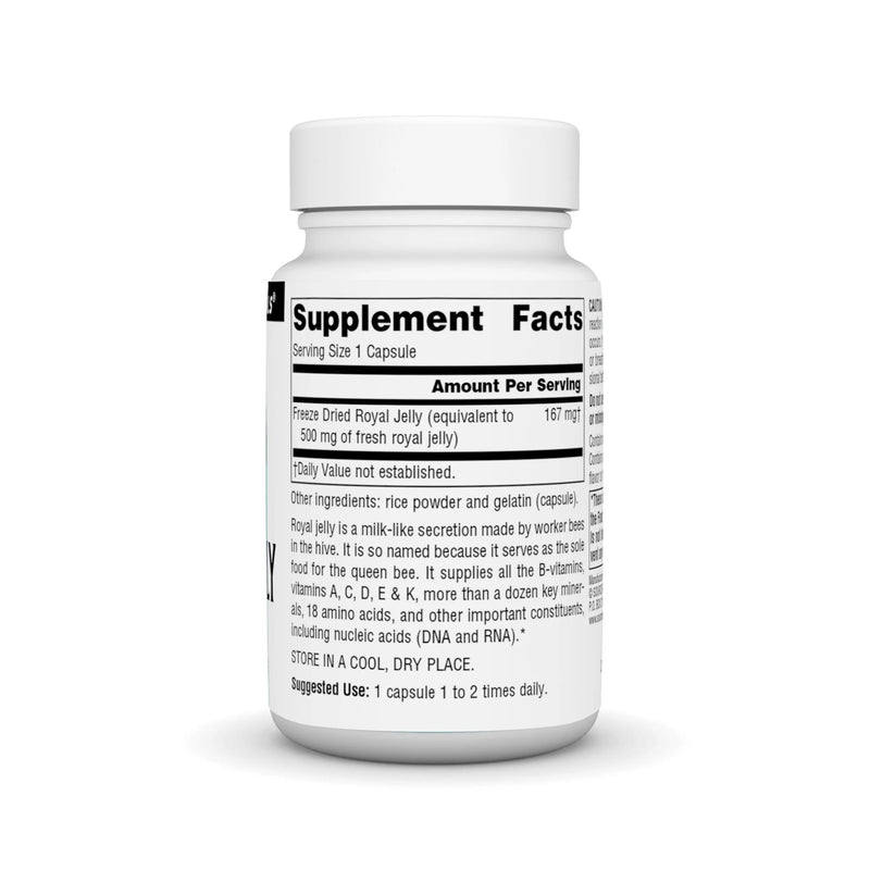 Royal Jelly 500 mg 60 Caps by Source Naturals