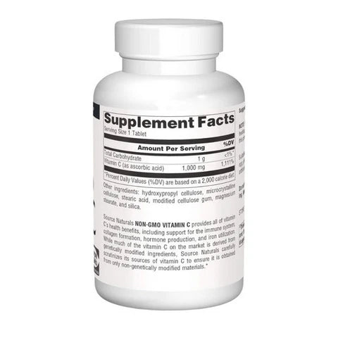 Non-GMO Vitamin C, 1,000 mg, 240 Tablets by Source Naturals