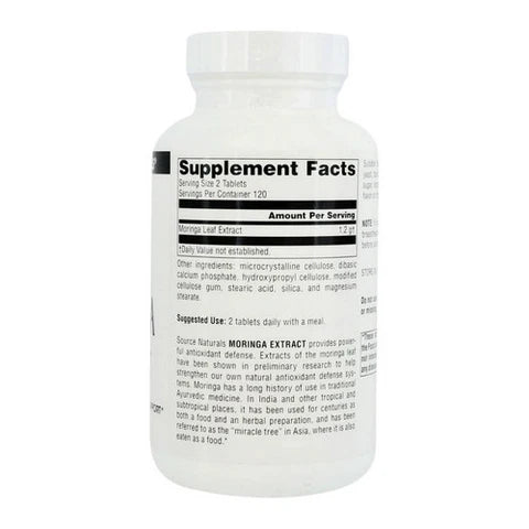 Moringa Extract, 600 mg, 240 Tabs by Source Naturals