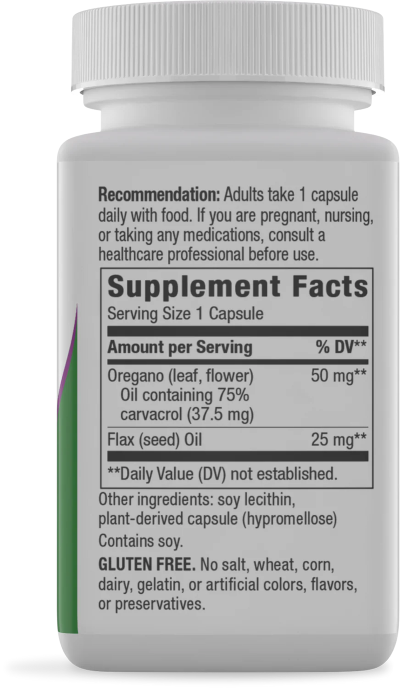 Oregano Oil Standardized 60 Vegetarian Capsules