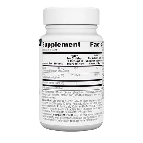 Potassium Iodide 32.5 mg - 60 Tablets by Source Naturals