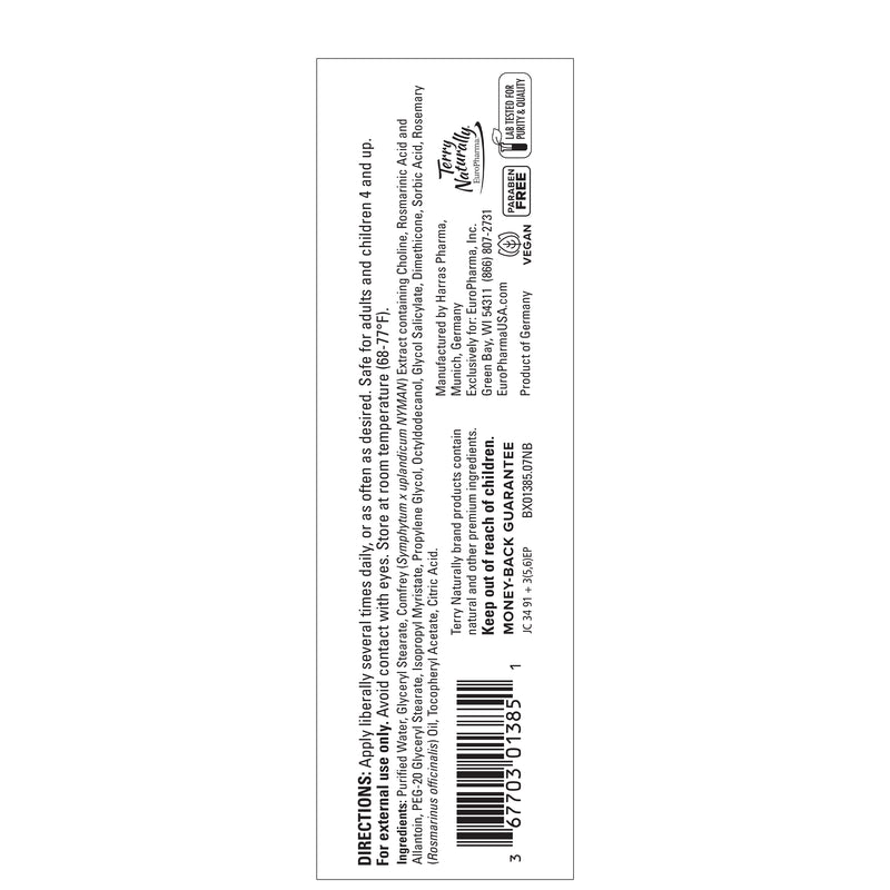 Terry Naturally Traumaplant Comfrey Cream 1.76 oz (50 g)