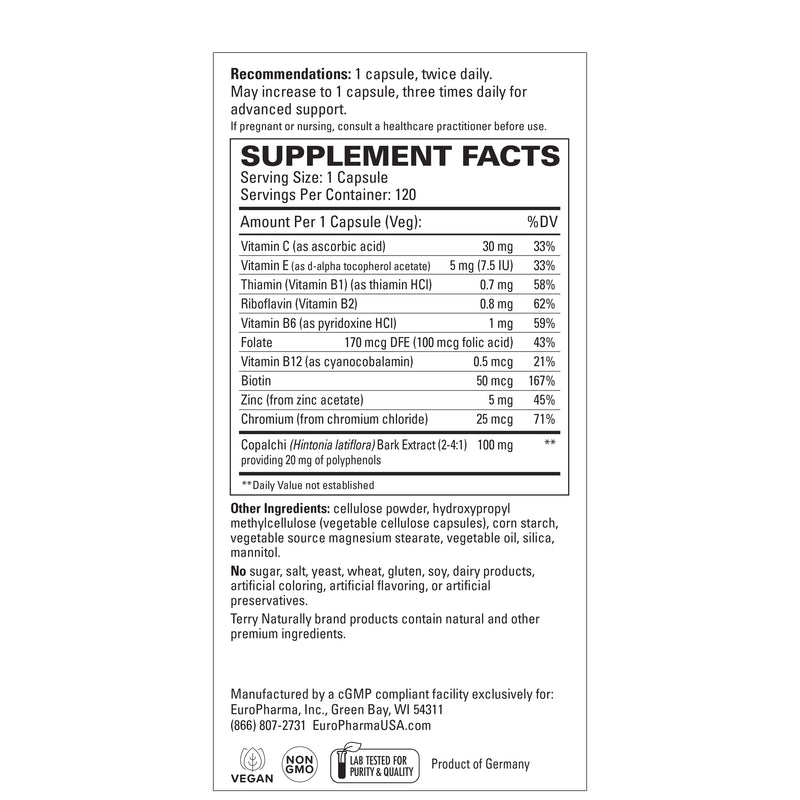 Terry Naturally Sucontral D - 120 Capsules