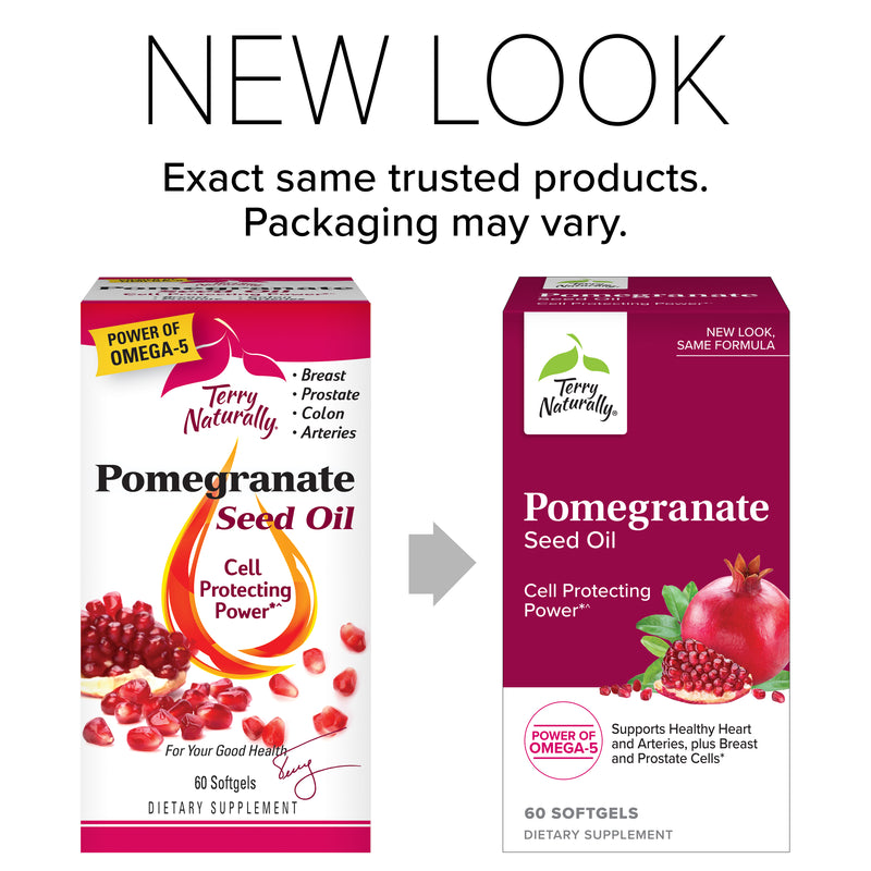 Terry Naturally Pomegranate Seed Oil (PomXtra) 60 Softgels