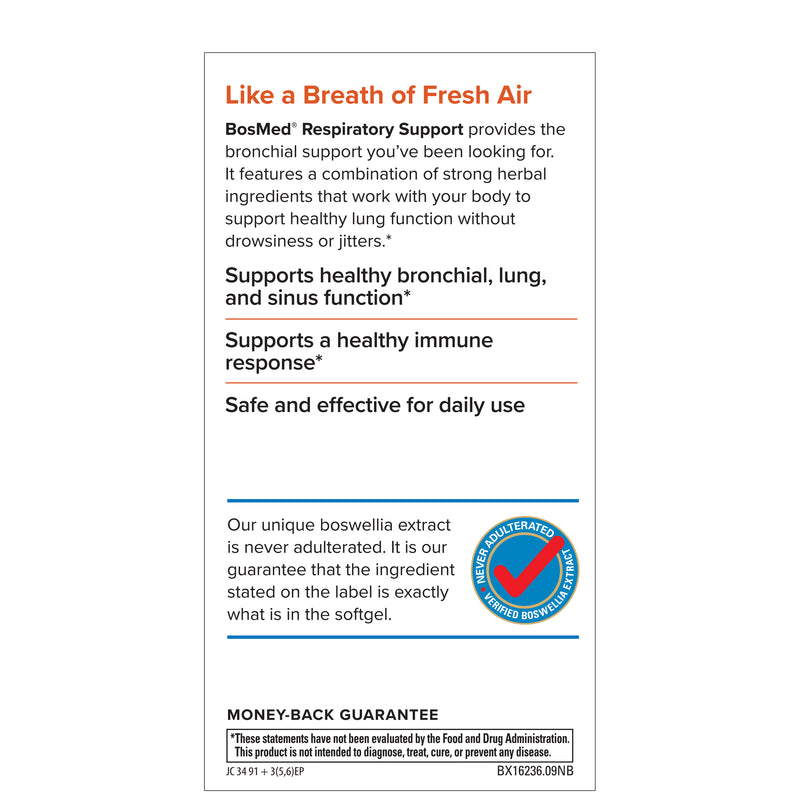 Terry Naturally BosMed Respiratory Support 60 Softgels