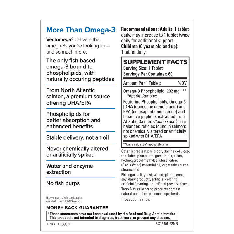 Terry Naturally Vectomega 60 Tablets