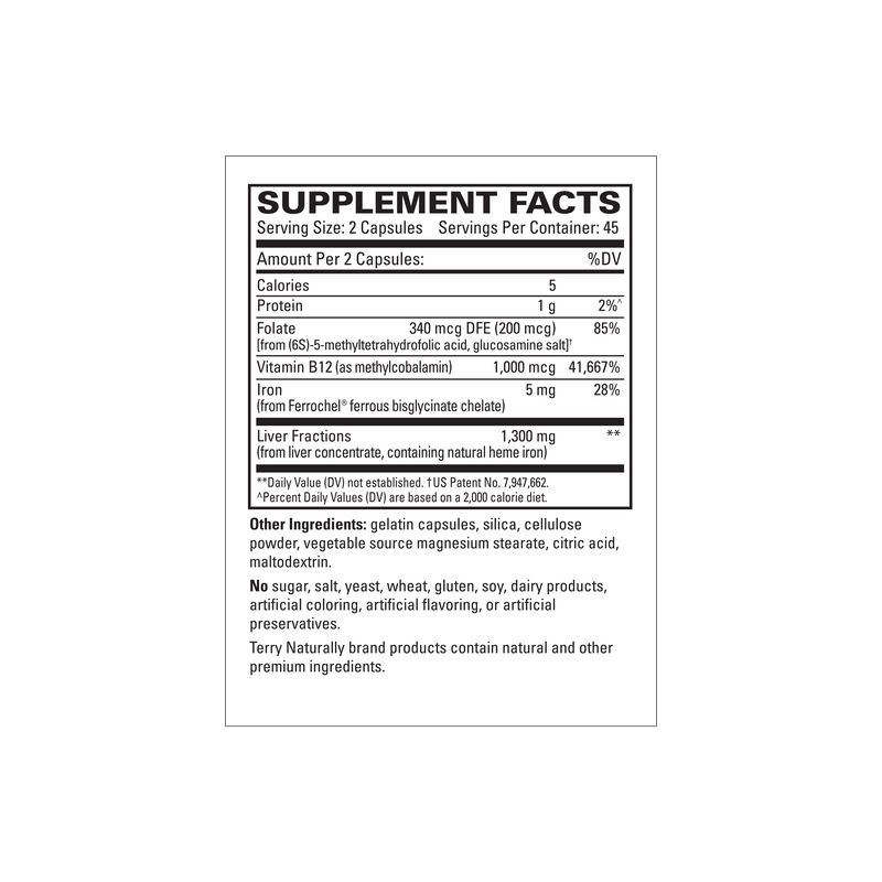 Terry Naturally Liver Fractions 90 Capsules