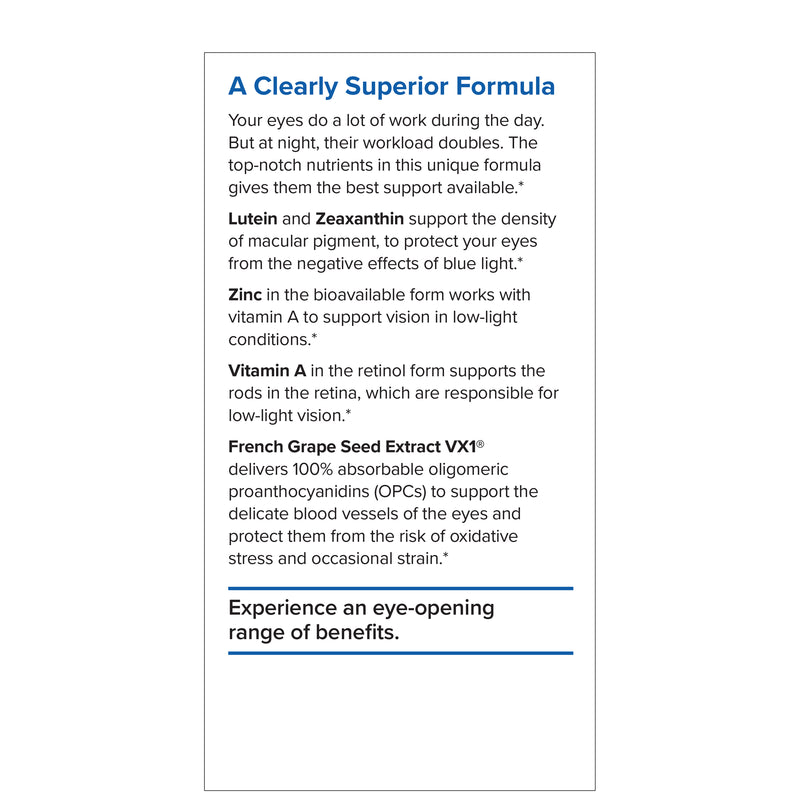 Terry Naturally, Healthy Night Vision, 60 Capsules, by EuroPharma