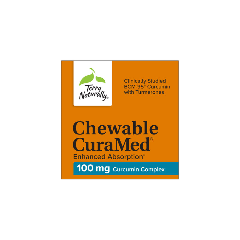 CuraMed 100 mg 60 Chewable Tablets by Terry Naturally