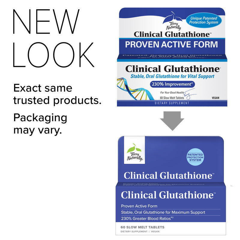 Terry Naturally Clinical Glutathione 60 Slow-Melt Tablets