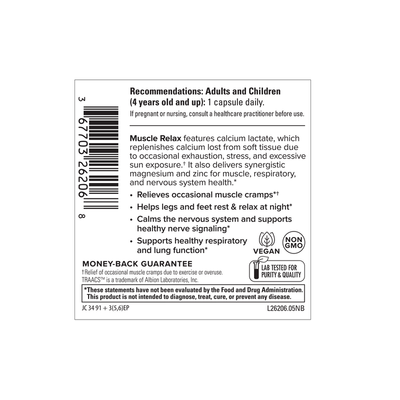 Terry Naturally Muscle Relax 60 Caps