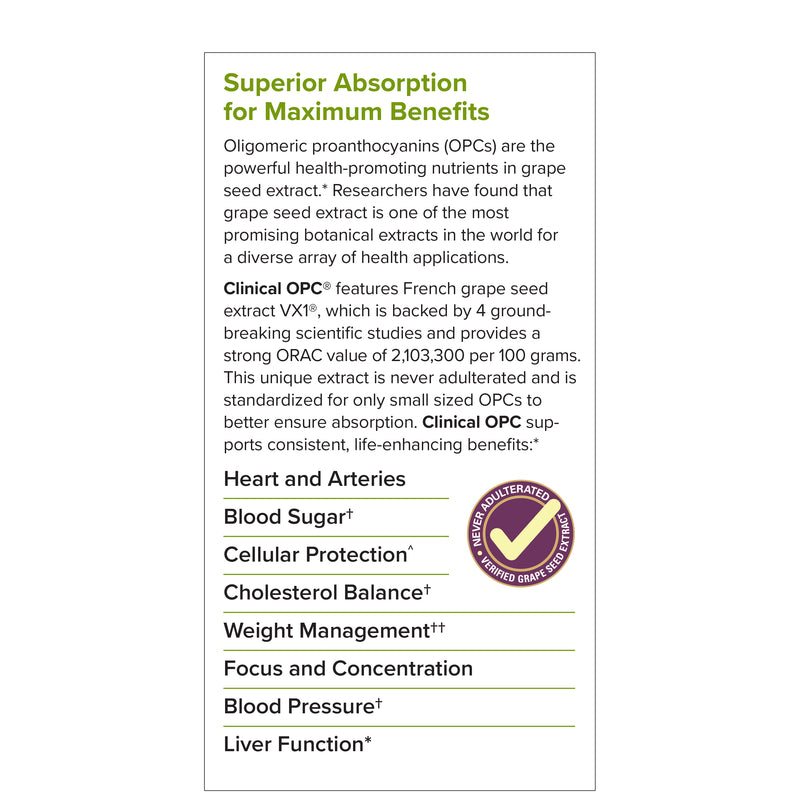 Terry Naturally Clinical OPC Extra Strength 400 mg 60 Softgels