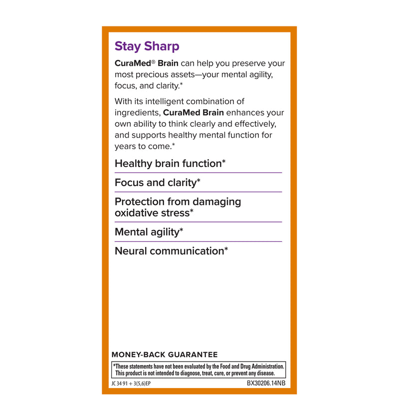 Terry Naturally CuraMed Brain 60 Softgels by EuroPharma