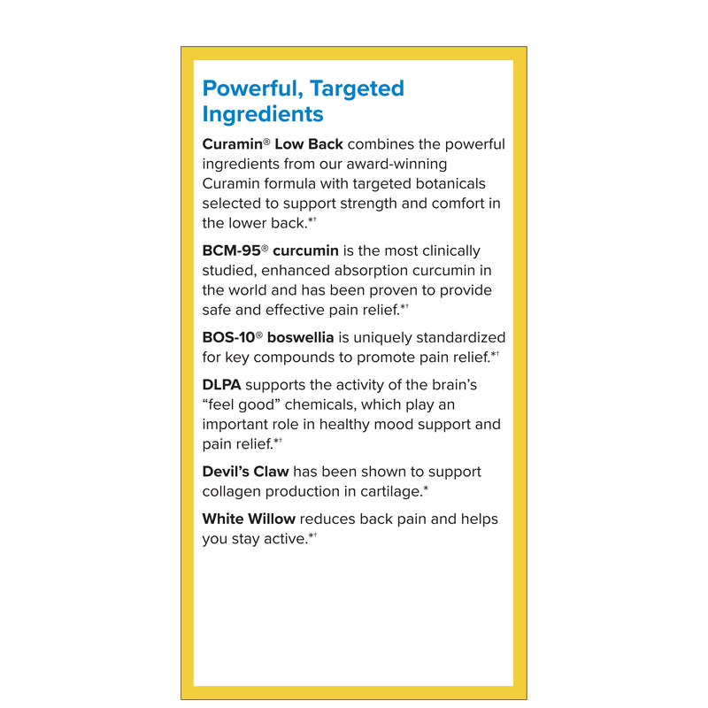 Terry Naturally Curamin Low Back Pain 60 Capsules