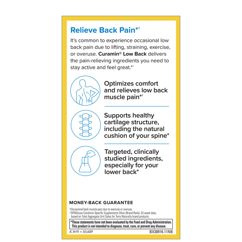 Terry Naturally Curamin Low Back Pain 60 Capsules