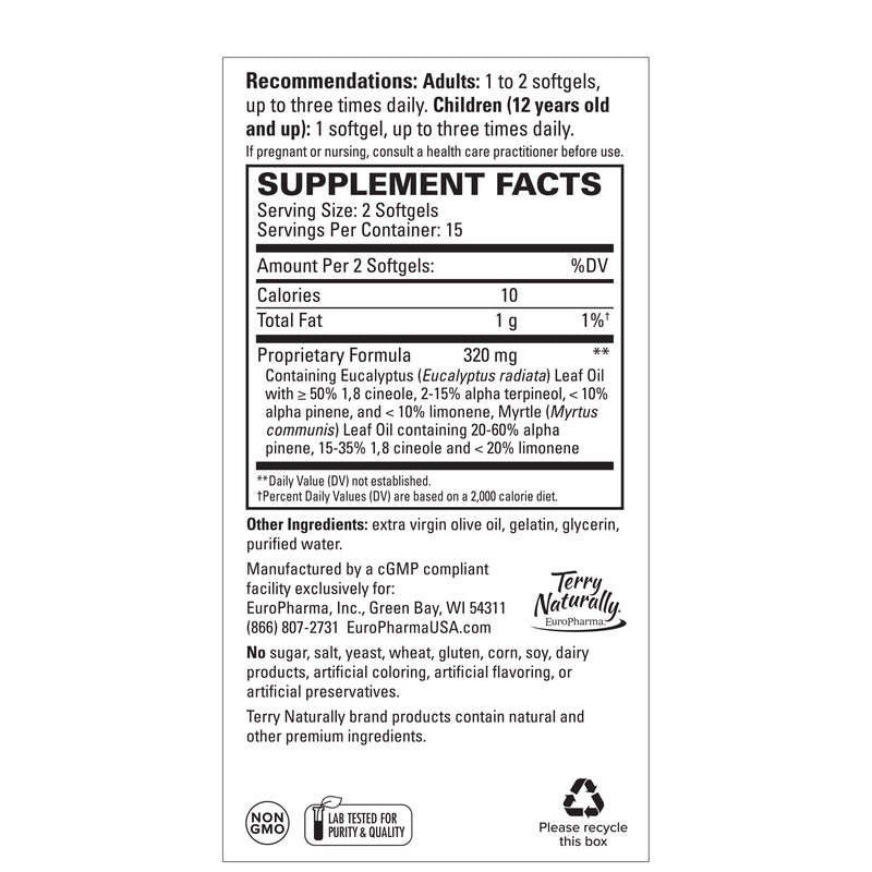 Terry Naturally SinuCare 30 Softgels