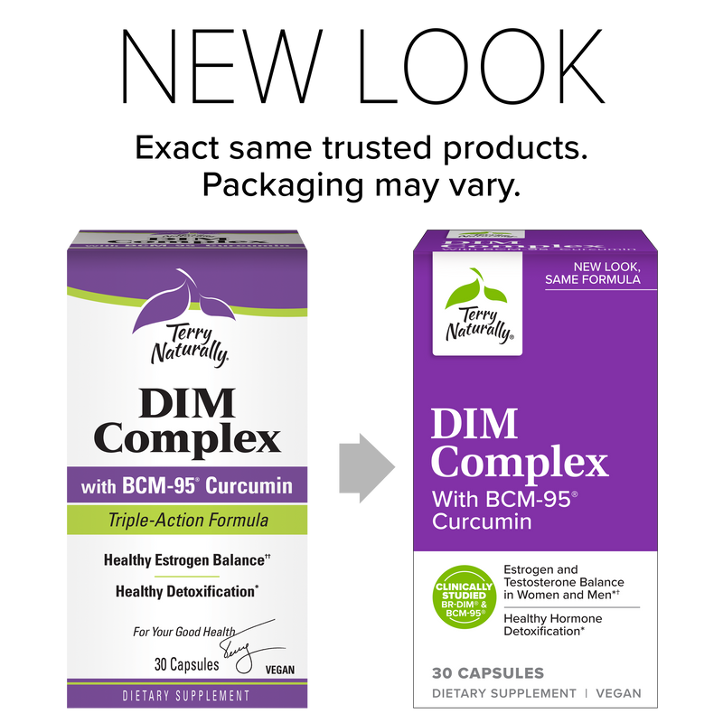 Terry Naturally DIM Complex with BCM-95 Curcumin 30 Capsules, by EuroPharma *NEW LOOK