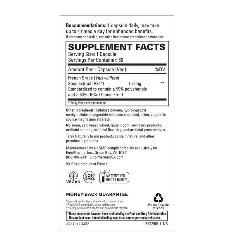 Terry Naturally Clinical OPC 150 mg 60 Capsules