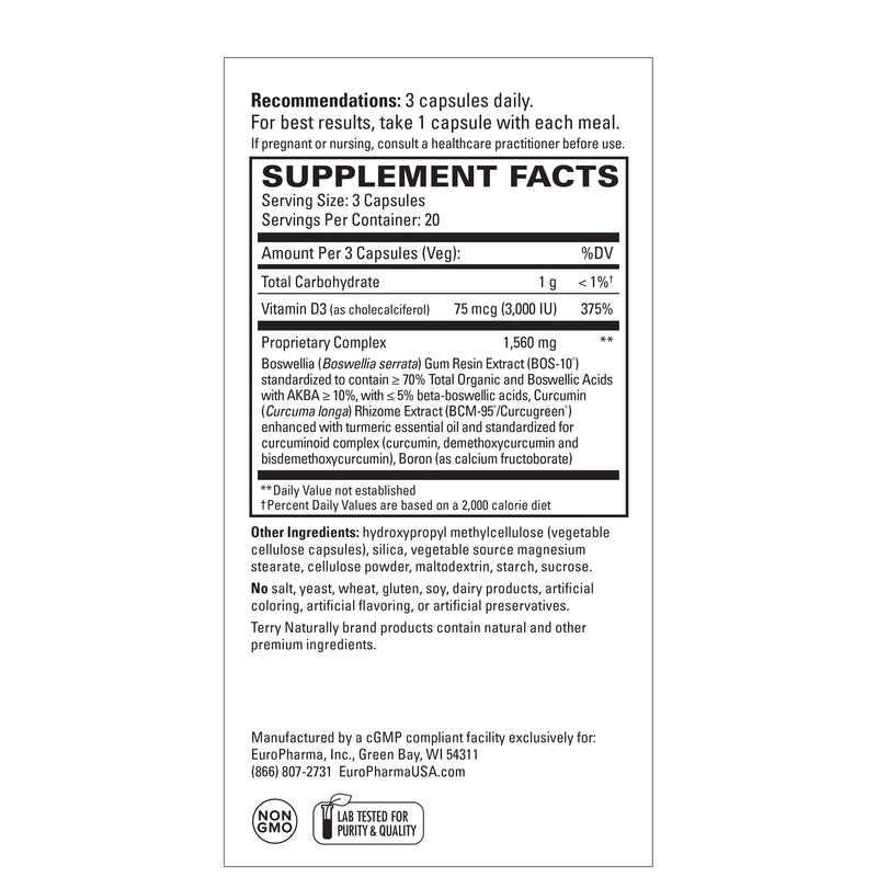 Terry Naturally Healthy Knees & Joints 60 Capsules