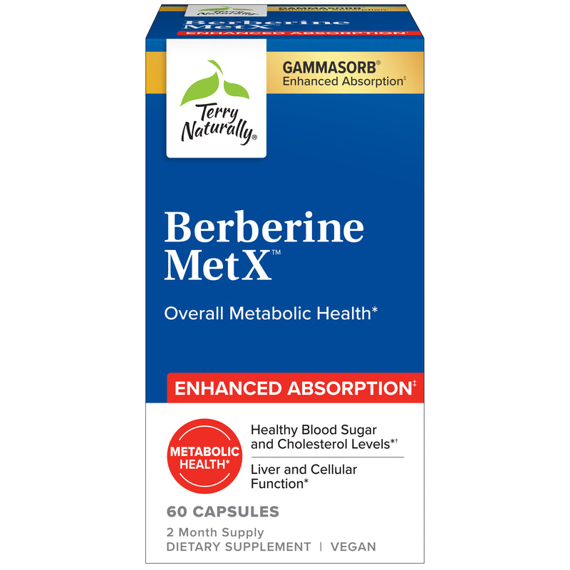 Terry Naturally Berberine MetX™ Extra Strength, 60 Capsules, by Europharma
