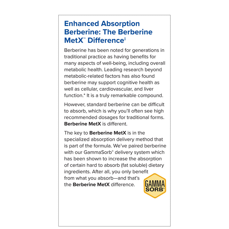 Terry Naturally Berberine MetX™ Extra Strength, 60 Capsules, by Europharma