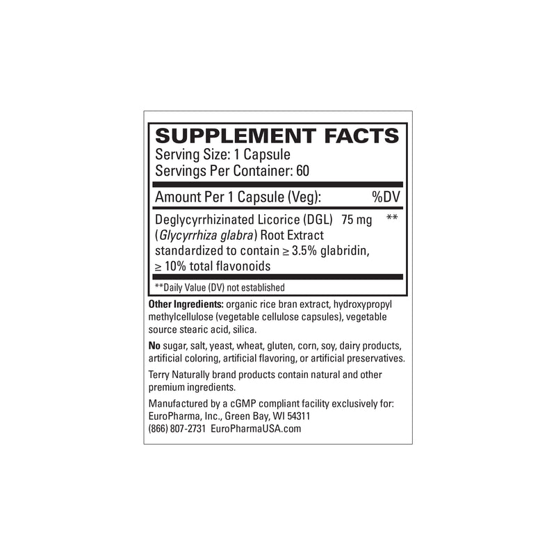 Terry Naturally Stomach & Intestinal Relief 60 Capsules