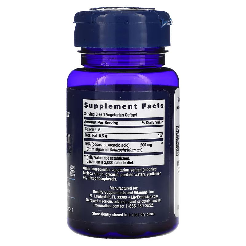 Vegetarian Sourced DHA 30 Vegetarian Softgels