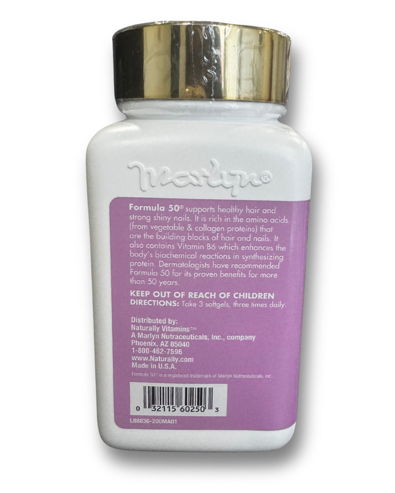 Marlyn Formula 50 200 Softgels