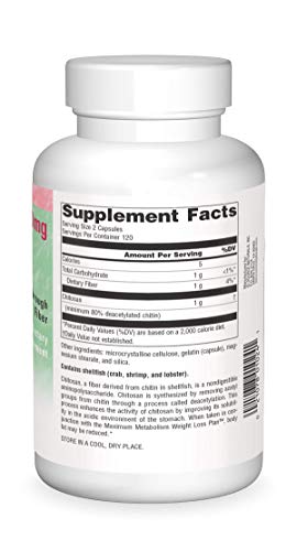 Diet Chitosan 500 Mg, 240 Capsule by Source Naturals