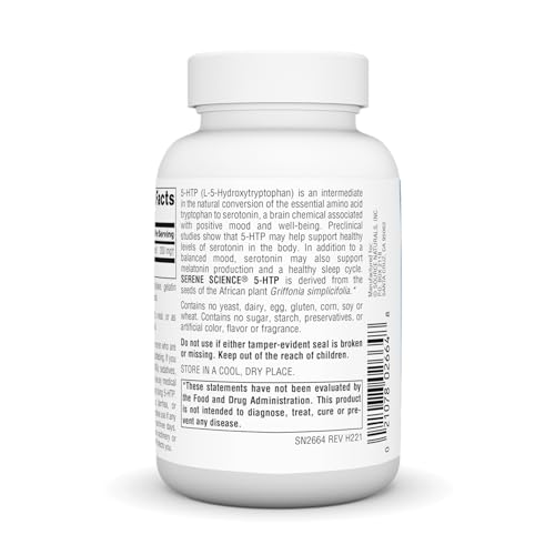 Serene Science 5-HTP, 200 mg - 120 Capsules by Source Naturals