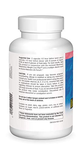 Diet Chitosan 500 Mg, 240 Capsule by Source Naturals