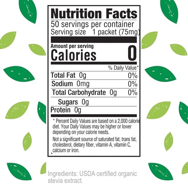 Organic Stevia, Extra Sweet, 50 Packets, 0.13 oz (3.75 g) by Stevita Naturals