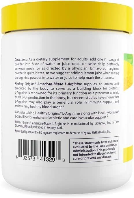 L-Arginine Powder  10.6 oz (300g) by Healthy Origins