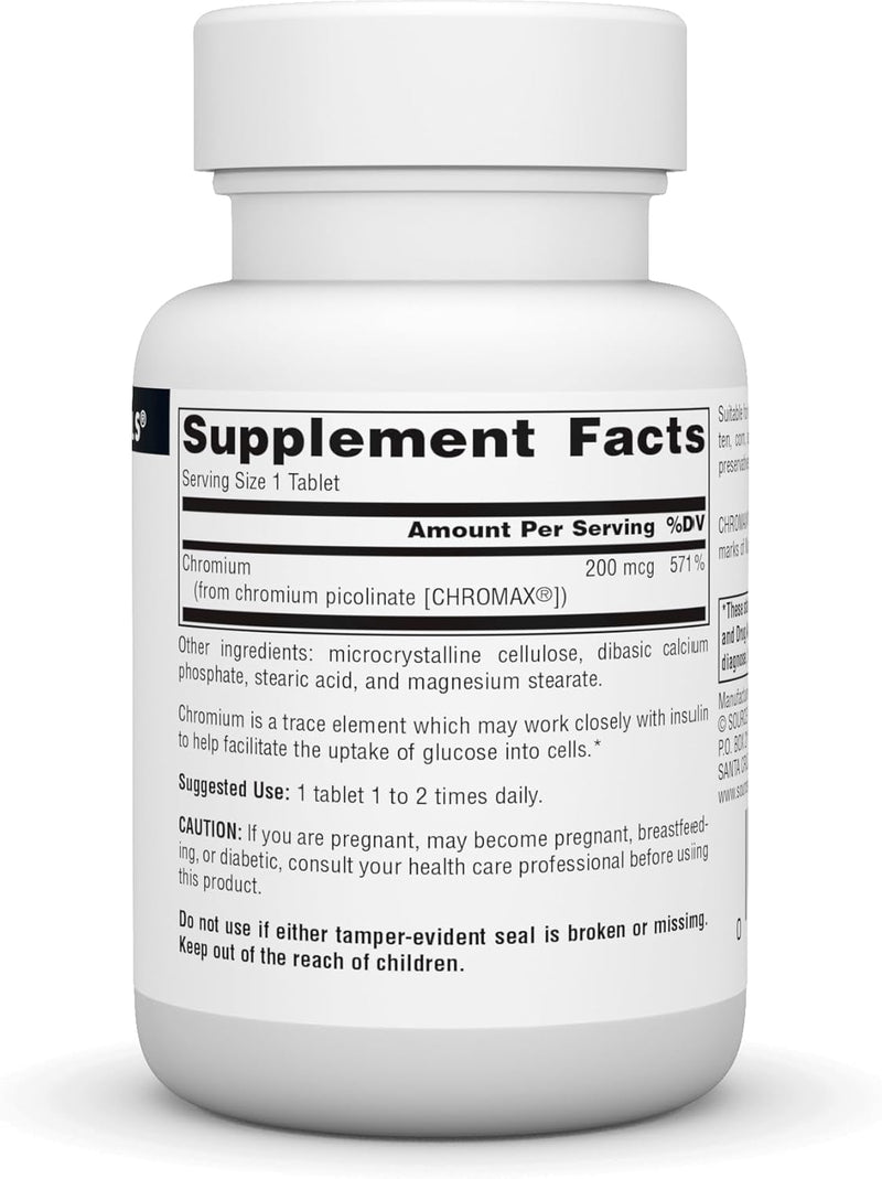 Chromium Picolinate, 200 mcg, 120 Tablets by Source Naturals