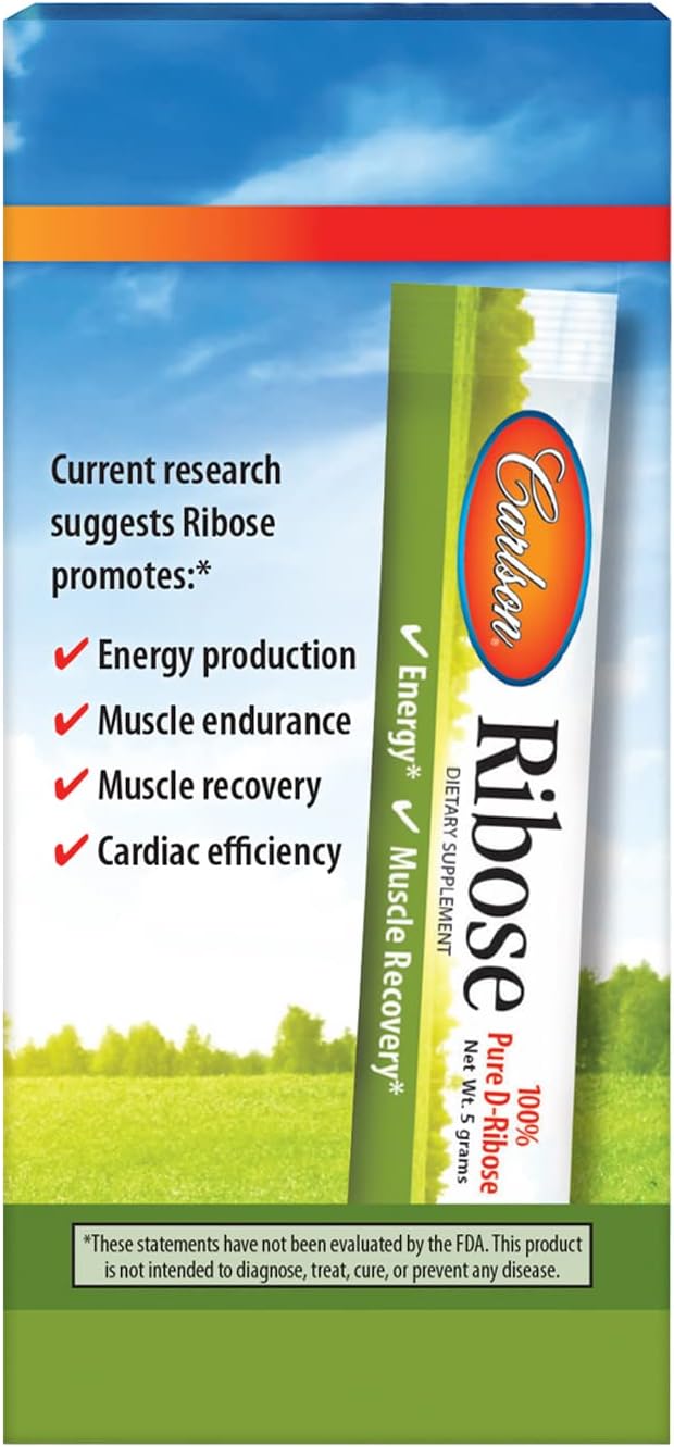Ribose, 30 Single Serving Packets, 5 g by Carlson
