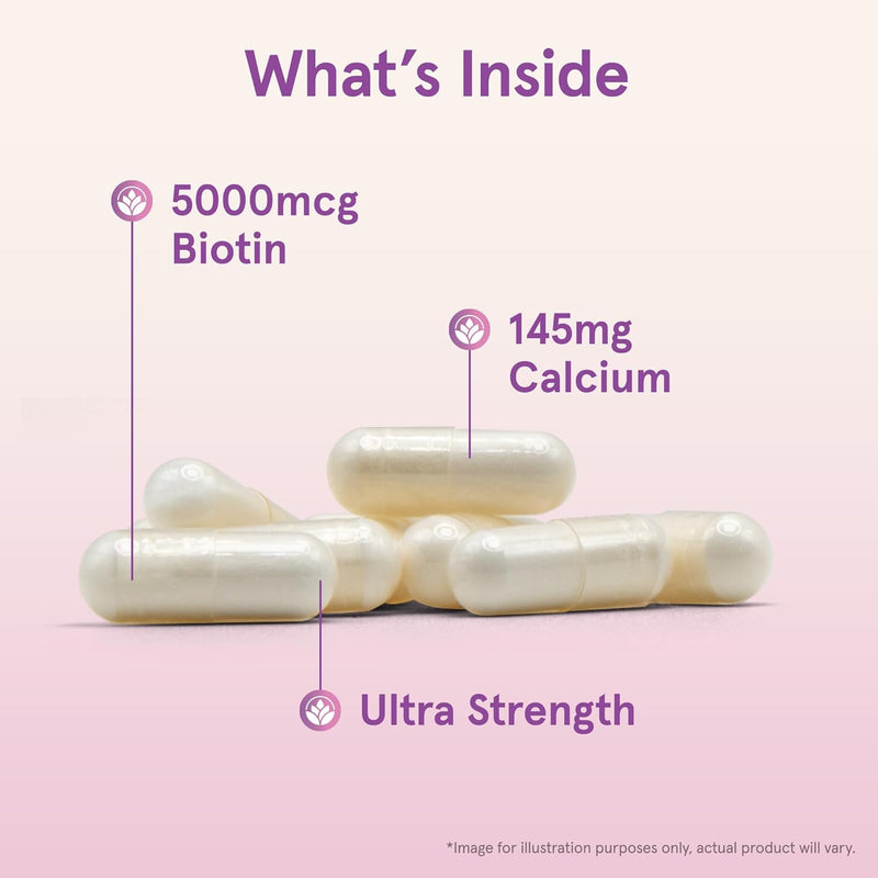 Biotin 5000 mcg 100 Capsules