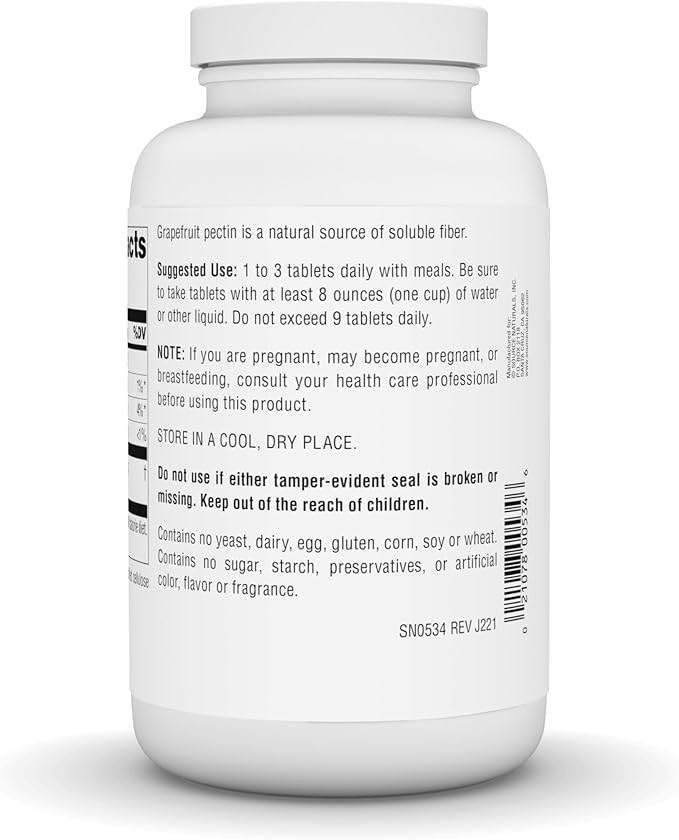 Grapefruit Pectin, 240 Tablets (333 mg per Tablet) by Source Naturals