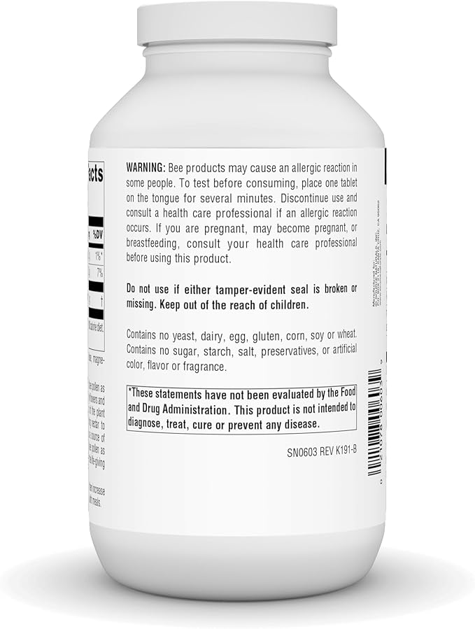 Bee Pollen 500 mg - 250 Tablets by Source Naturals