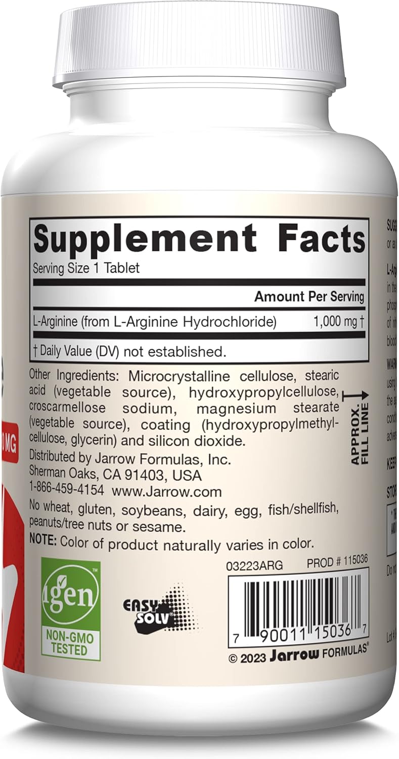 Arginine 1000 mg 100 Tablets