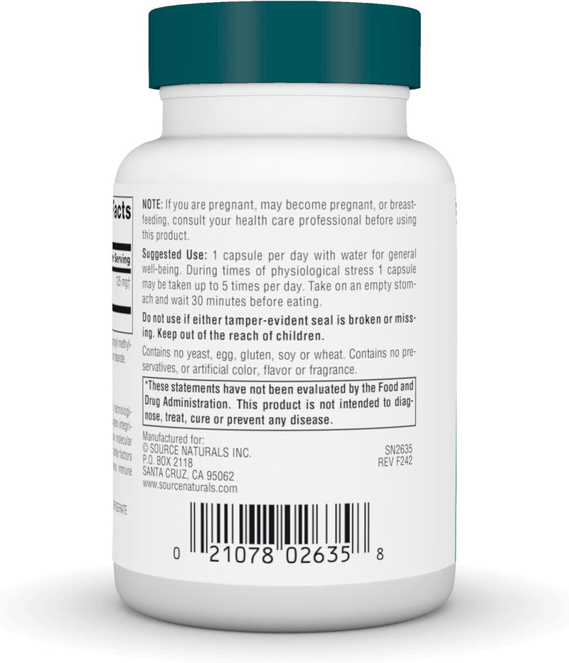 Wellness Transfer Factor, 125 mg, 60 Vegetarian Capsules by Source Naturals