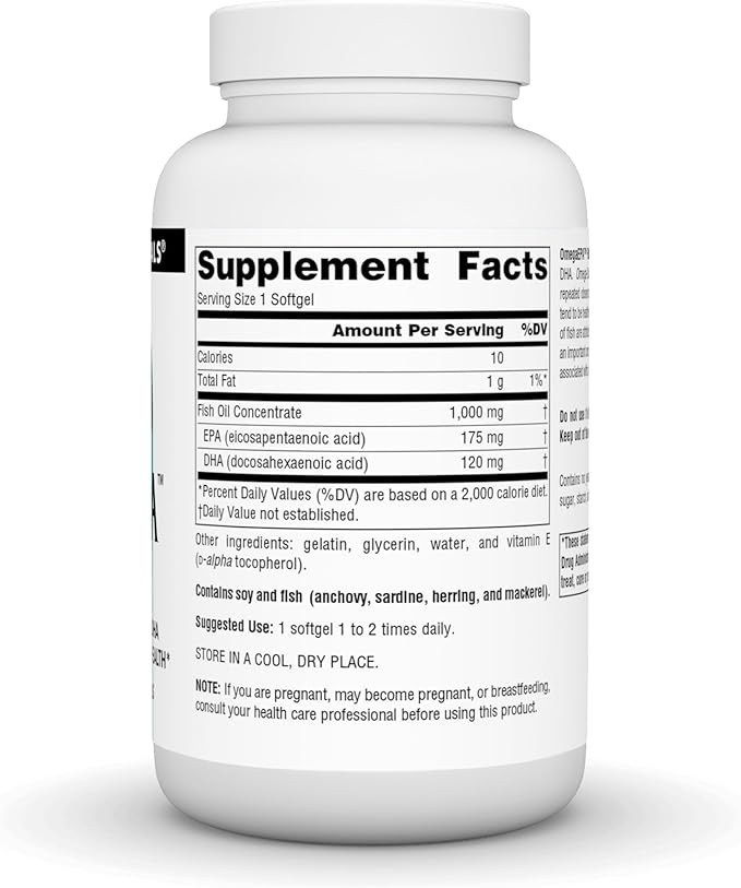 OmegaEPA Fish Oil  100 Softgels, 1 000 mg by Source Naturals