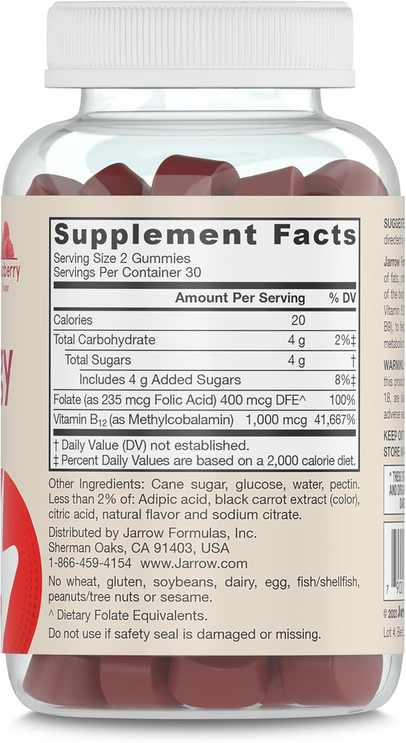 B12 Energy 60 Gummies, by Jarrow Formulas