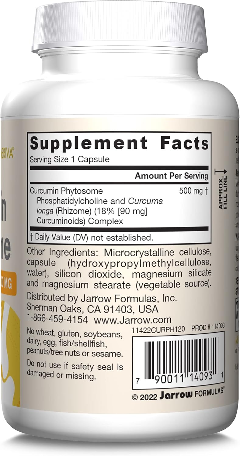 Curcumin Phytosome 500 mg 120 Veggie Caps