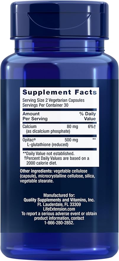 Glutathione, 60 Vegetarian Capsules by Life Extension