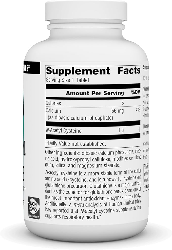 N-Acetyl Cysteine, 1,000 mg, 180 Tablets by Source Naturals