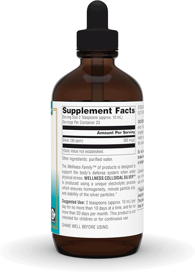 Wellness, Colloidal Silver, 30 PPM, 8 fl oz (236.56 ml) by Source Naturals