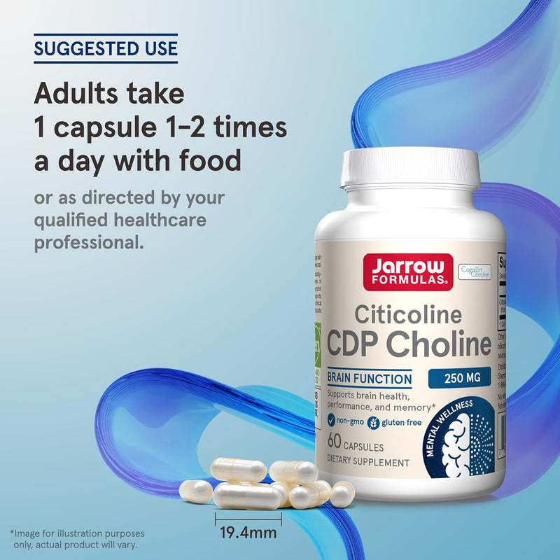 Citicoline CDP Choline 250 mg 60 Capsules