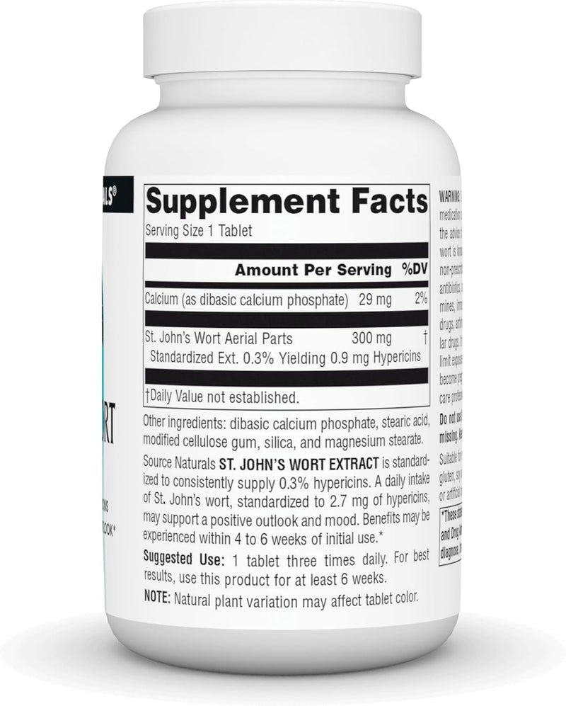 St. Johns Wort Extract 300 mg - 240 Tablets by Source Naturals