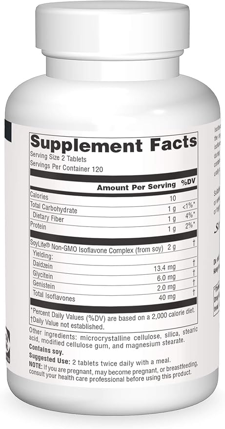 Genistein Soy Complex 1000 mg - 240 Tablets by Source Naturals
