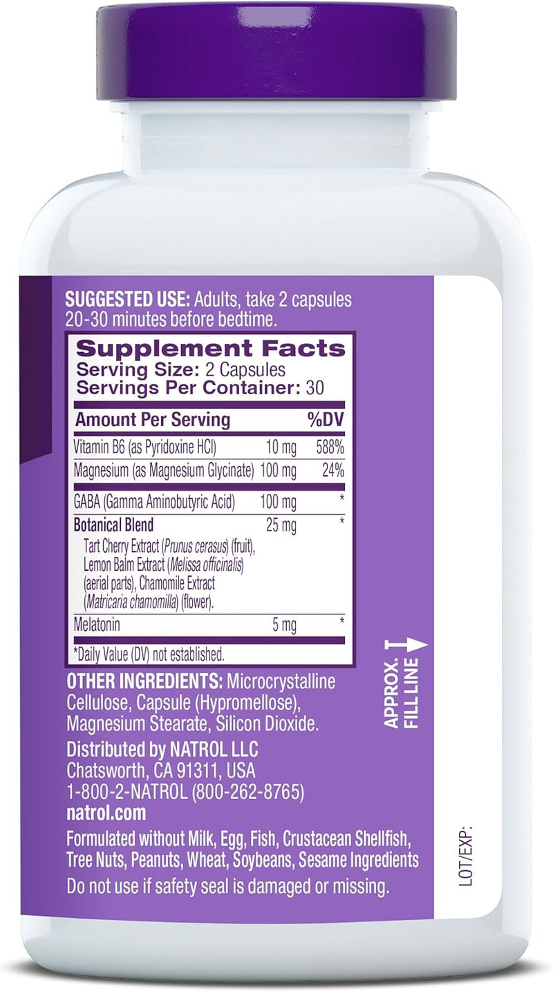 Sleep & Restore with 5 mg Melatonin, 60 Capsules by Natrol